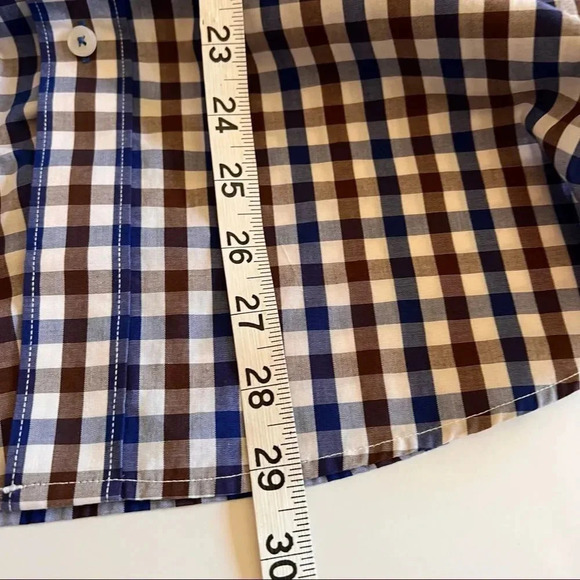 NICK Dunn fitted blue, long sleeve, button down, collared dress shirt size Small - Picture 8 of 10